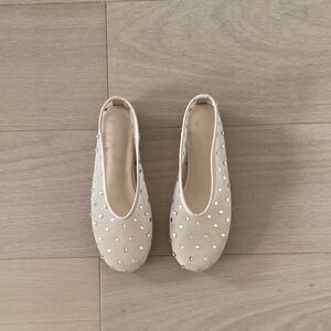 Mesh Flats with Rhinestone Accents
